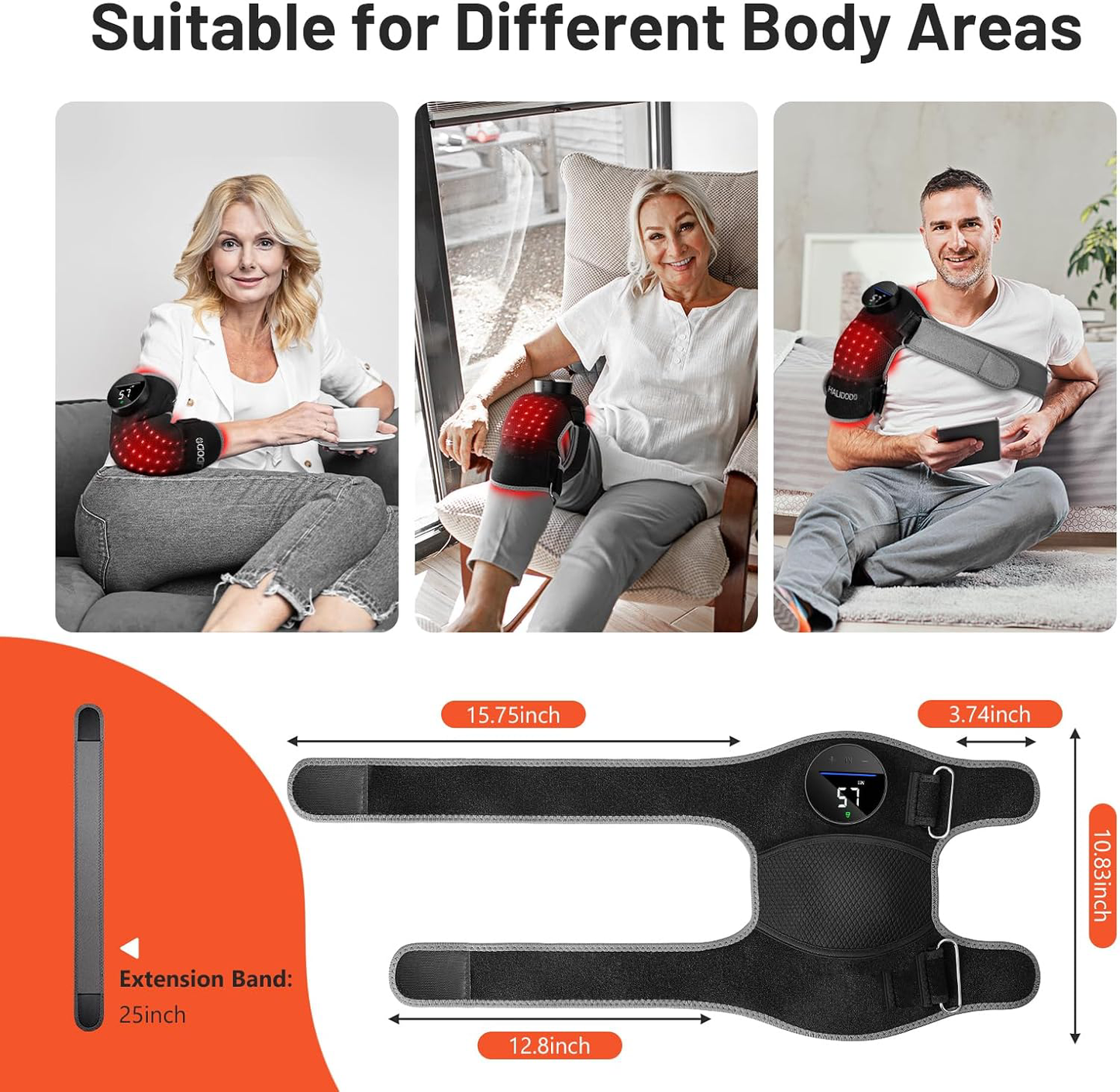 Red Light Therapy & Vibration Massage Knee Brace