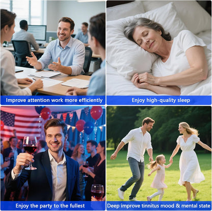 Red Light Therapy Device for Ears Tinnitus Relief, 650NM Red Light Ear Therapy Device for Ear Ringing Pressure Relief,USB & Type C,Ear Canal Health Personal Daily Home Care Device (Silvery)